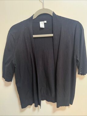 Pria Black Open Front Women’s Sweater Cardigan